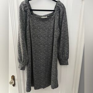 Loft Cozy Square Neck Shift Dress